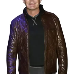 The Adam Project Kyle Maclachlan Brown Jacket