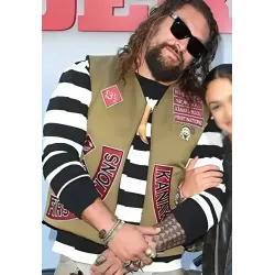 The Bikeriders 2024 Jason Momoa Brown Vest