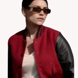 The Cleaning Lady 2022 Nadia Red Bomber Jacket