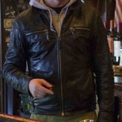 Matthias Schoenaerts The Drop Black Leather Jacket