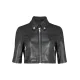 Liza Lapira The Equalizer Cropped Leather Jacket