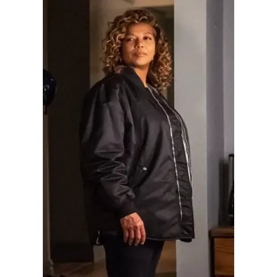 Queen Latifah The Equalizer Black Bomber Jacket