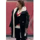 The Equalizer Queen Latifah Black Cotton Shearling Coat