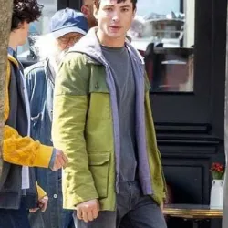 The Flash 2022 Barry Allen Green Cotton Jacket