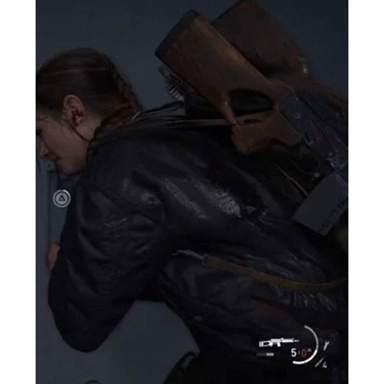 Video Game The Last Of Us Part 2 Abby Black Bomber Jacket