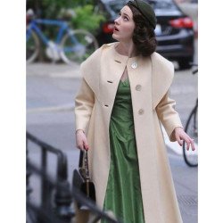 The Marvelous Mrs. Maisel Cream Wool Coat