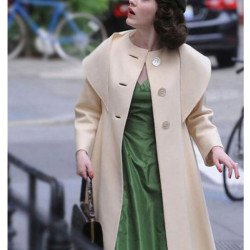 The Marvelous Mrs. Maisel Cream Wool Coat