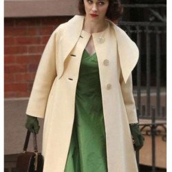 The Marvelous Mrs. Maisel Cream Wool Coat