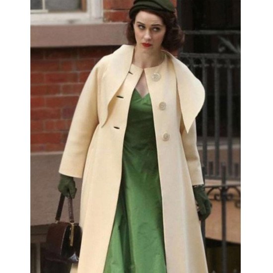 The Marvelous Mrs. Maisel Cream Wool Coat