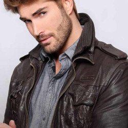 The Matchmaker's Playbook Brown Leather Jacket