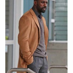 The Mountain Between Us Idris Elba Brown Coat