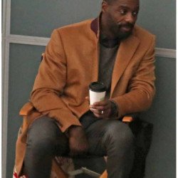 The Mountain Between Us Idris Elba Brown Coat