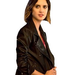 The Perfect Date Laura Marano Black Leather Jacket