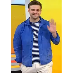 The Today Show 2024 Leo Woodall Blue Jacket
