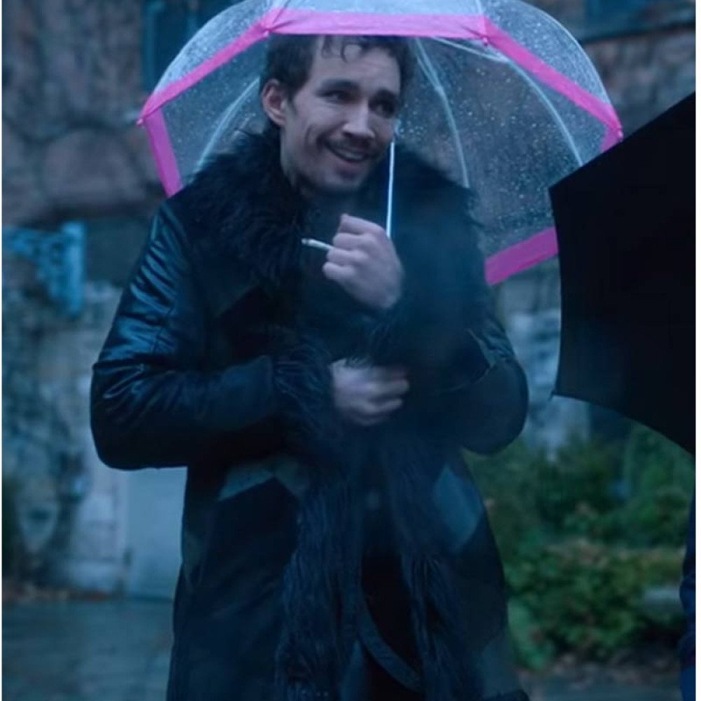 The Umbrella Academy Shearling Klaus Hargreeves Coat - Films Jackets