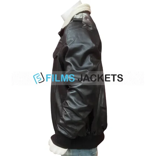 The Walking Dead Simon Bomber Leather Jacket