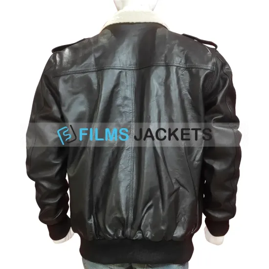 The Walking Dead Simon Bomber Leather Jacket