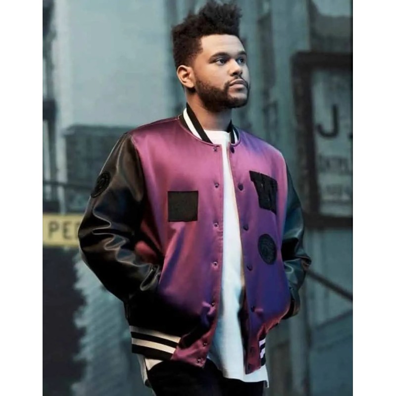 The Weeknd H And M Purple Jacket