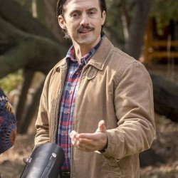 This Is Us S04 Milo Ventimiglia Brown Cotton Jacket