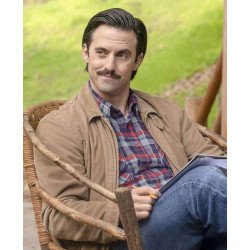 This Is Us S04 Milo Ventimiglia Brown Cotton Jacket