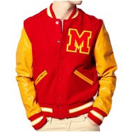 Cochise Cooley Letterman Jacket Stitched Vegan Leather High School  basketball