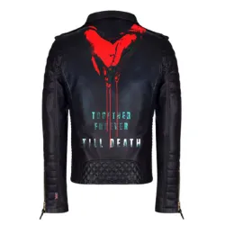 Till Death Blooded Hands Leather Jacket