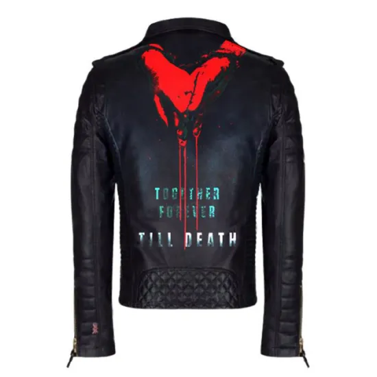 Till Death Blooded Hands Leather Jacket