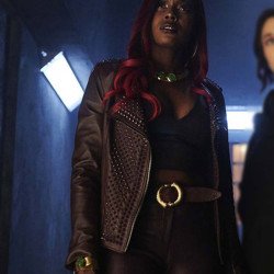 Anna Diop Titans Leather Jacket