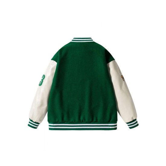 Tokyo A Street I am The Best Green Varsity Jacket