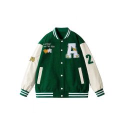 Tokyo A Street I am The Best Green Varsity Jacket