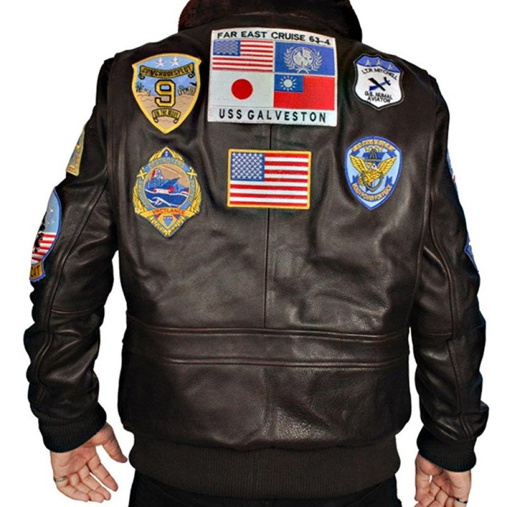 Maverick Bomber Leather Tom Cruise Top Gun Jacket - Films Jackets