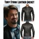 Tony Stark Black Leather Jacket