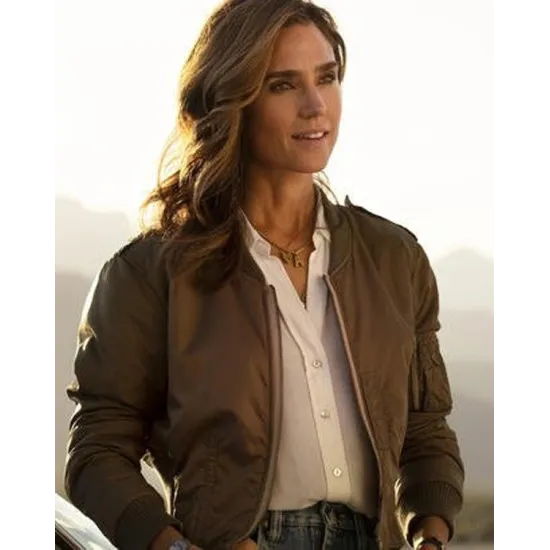 Top Gun Maverick 2022 Jennifer Connelly Brown Jacket