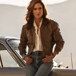 Top Gun Maverick 2022 Jennifer Connelly Brown Jacket