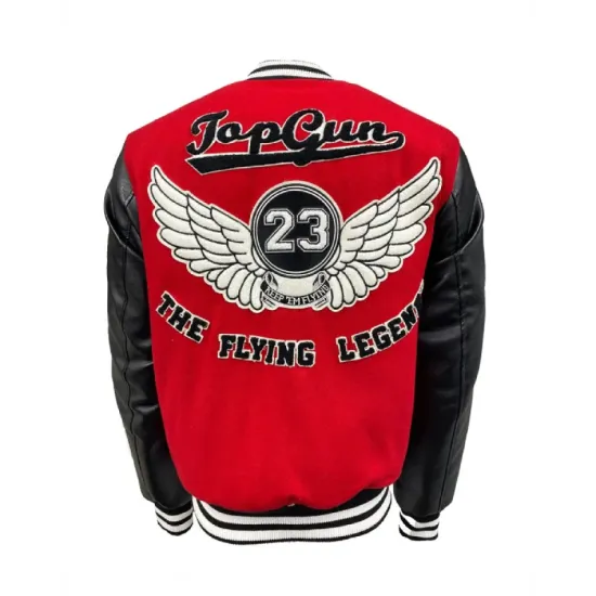 Top Gun Men The Flying Legend Red Jacket