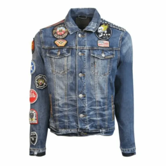 Top Gun US Leopard Denim Jacket