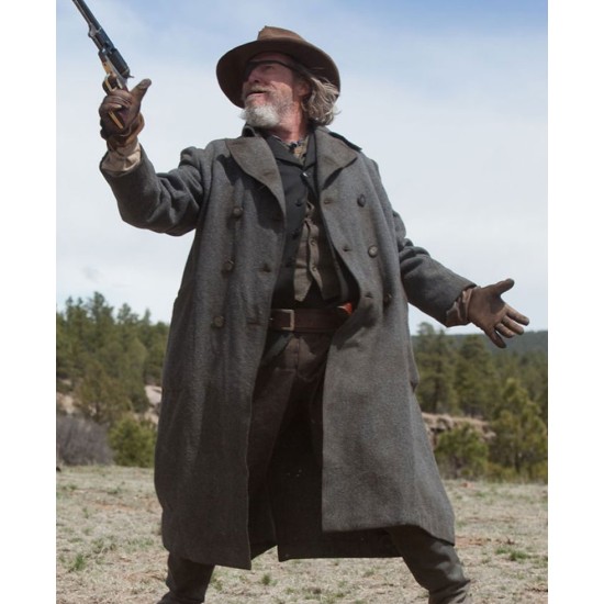 True Grit Jeff Bridges Grey Coat