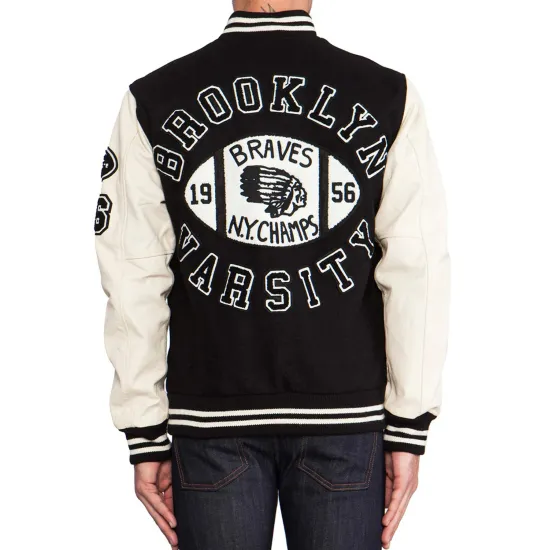 True Religion Mens Varsity Letterman Jacket