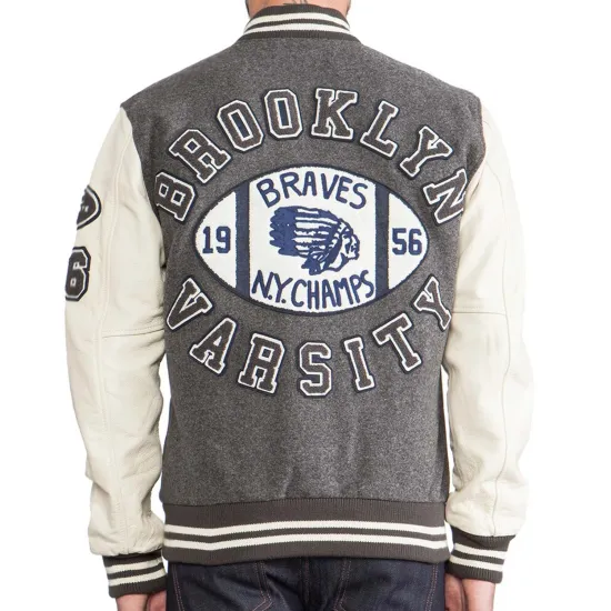 True Religion Mens Varsity Letterman Jacket