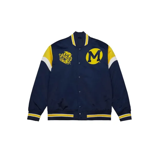 University Of Michigan Navy Blue Letterman Jacket