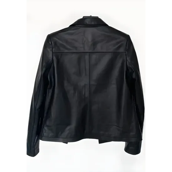 Upgraded Ana Black Leather Jacket