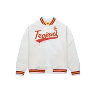 USC Trojans White Varsity Jacket