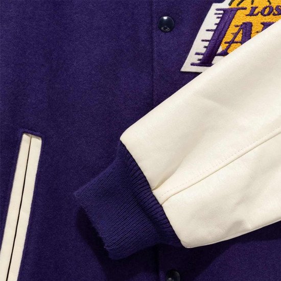 Vintage La Lakers Purple Varsity Jacket