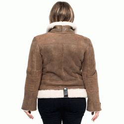 Virgin River Alexandra Breckenridge Suede Leather Jacket