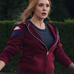 Elizabeth Olsen WandaVision Zip Up Hoodie