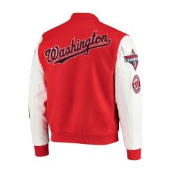 Washington Nationals Red Varsity Jacket