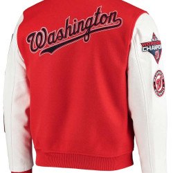 Washington Nationals Red Varsity Jacket