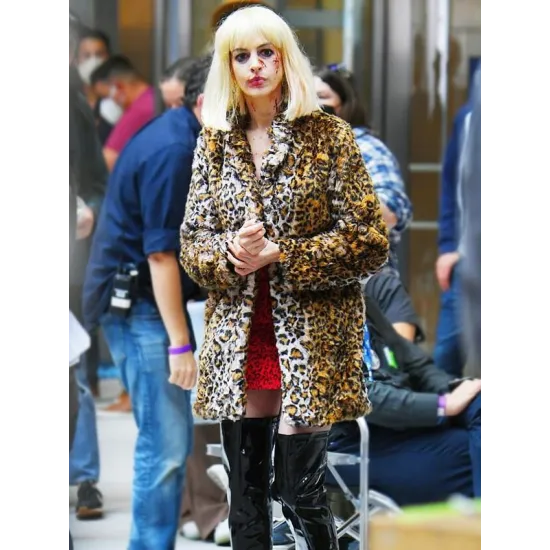 WeCrashed Anne Hathaway Leopard Coat