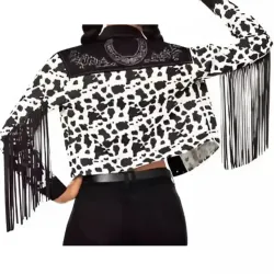 Western Cow Print Jacket