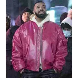 Whats Next Drake Hot Pink Leather Jacket